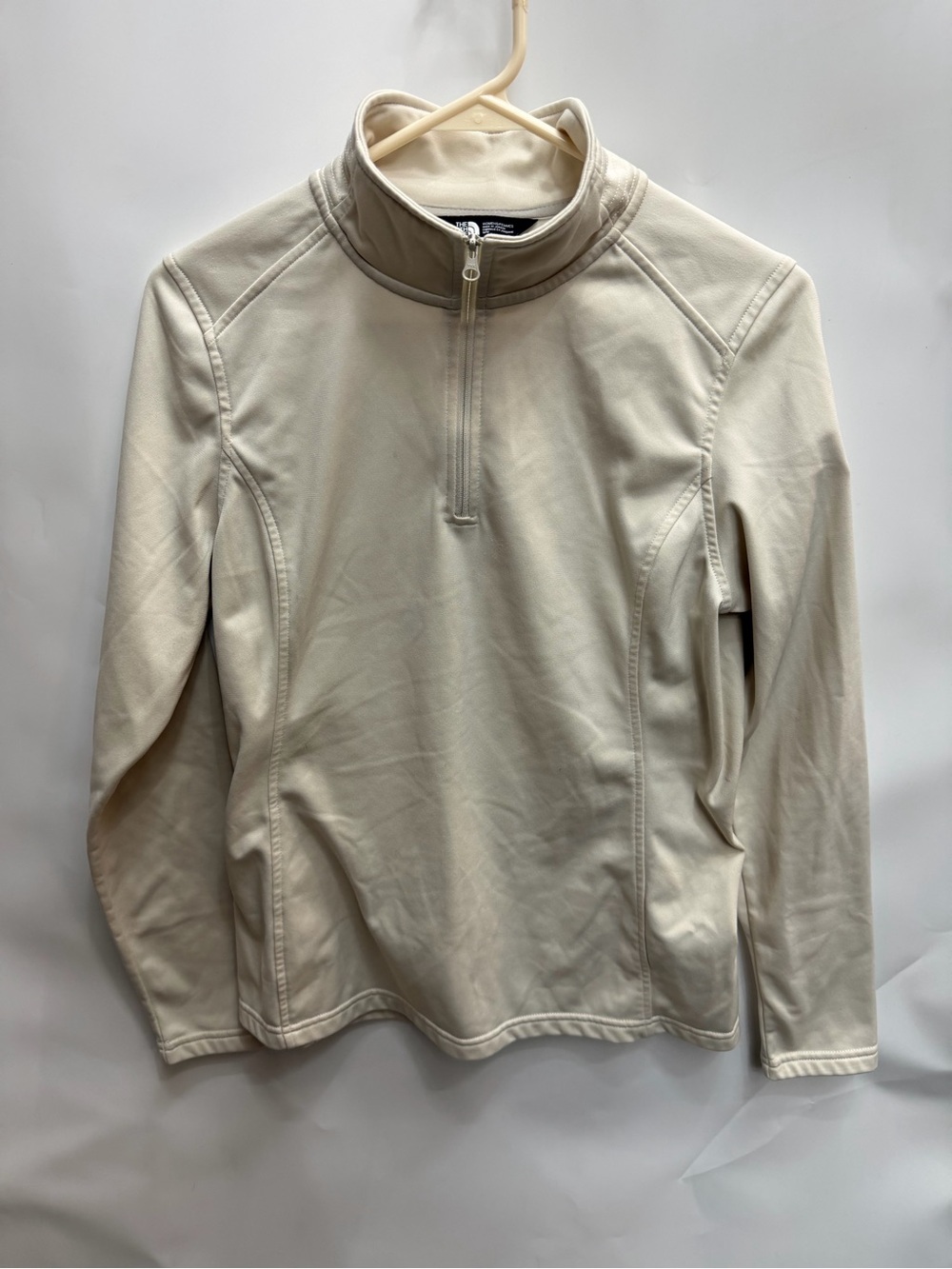 Men's Half-Zip Pullover Sweater - Cream women’s size medium